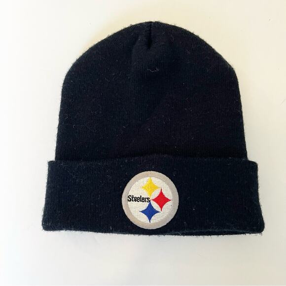 Pittsburgh Steelers Beanie Vintage Winter Hat NFL Logo - Picture 4 of 4